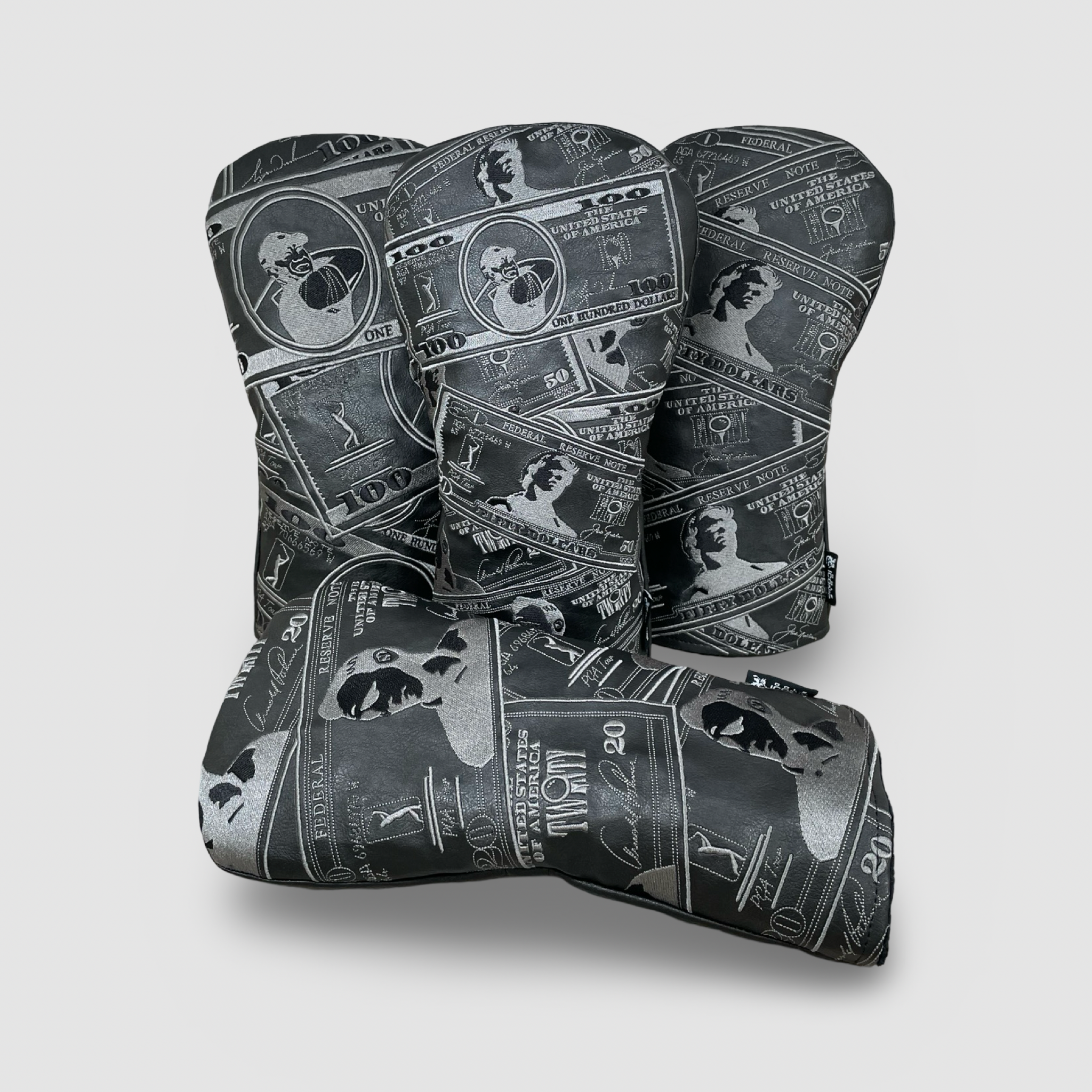Set of golf headcovers
