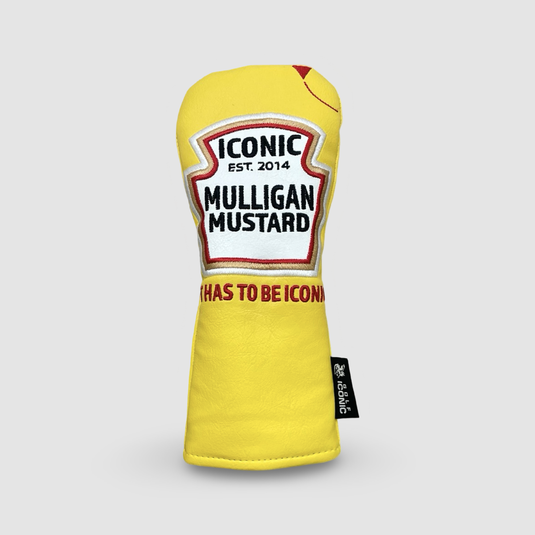 mustard hybrid golf headcover