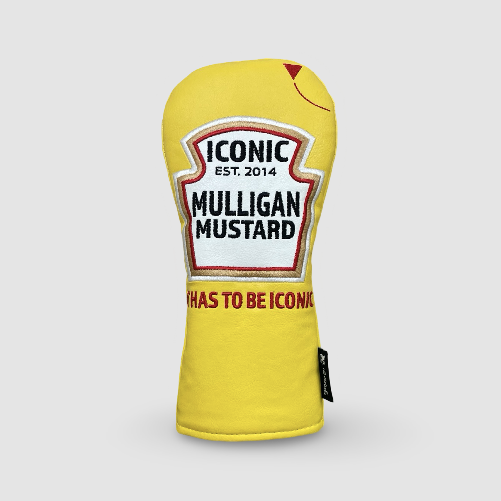 mustard fairway golf headcover