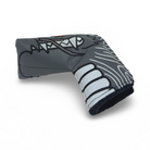 A golf putter headcover featuring a dragon head shape.