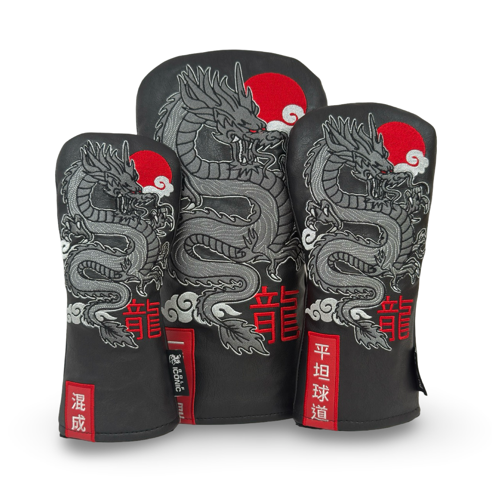 Driver, Fairway, Hybrid golf headcovers collection set