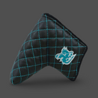 Blade putter golf putter headcover. Black with tiffany quilted stitching.