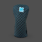 Driver golf headcover. Black with tiffany quilted stitching.