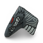 A golf putter headcover featuring a dragon head shape.